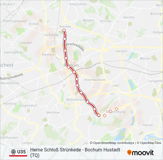 U35 Subway Line Map