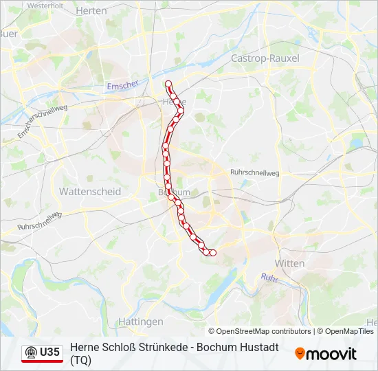 U35 Subway Line Map