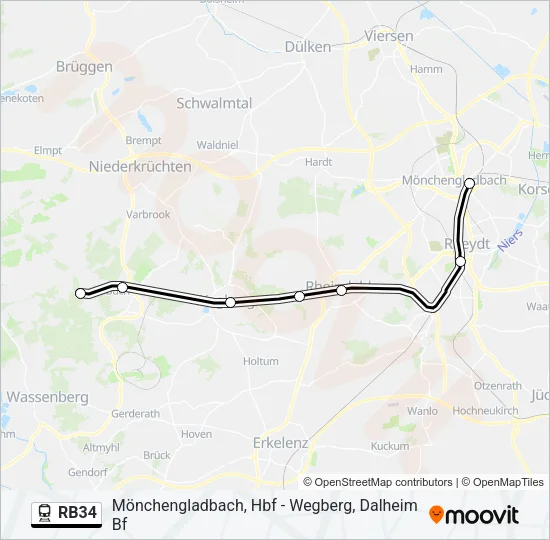 RB34 Train Line Map