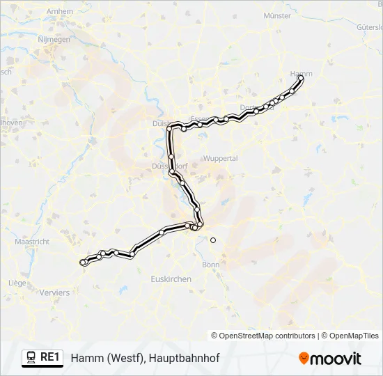 RE1 Bus Line Map