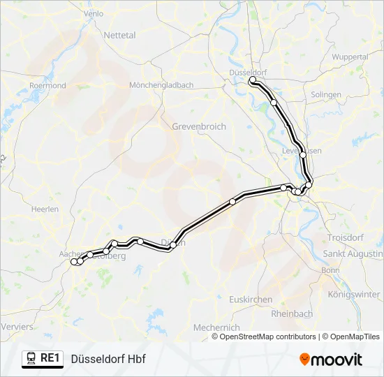 RE1 Bus Line Map