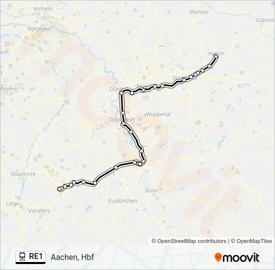 RE1 Bus Line Map