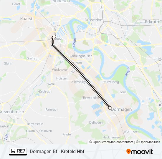 re7 Route: Schedules, Stops & Maps - Neuss Hauptbahnhof (Updated)