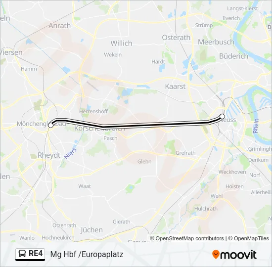 RE4 Bus Line Map
