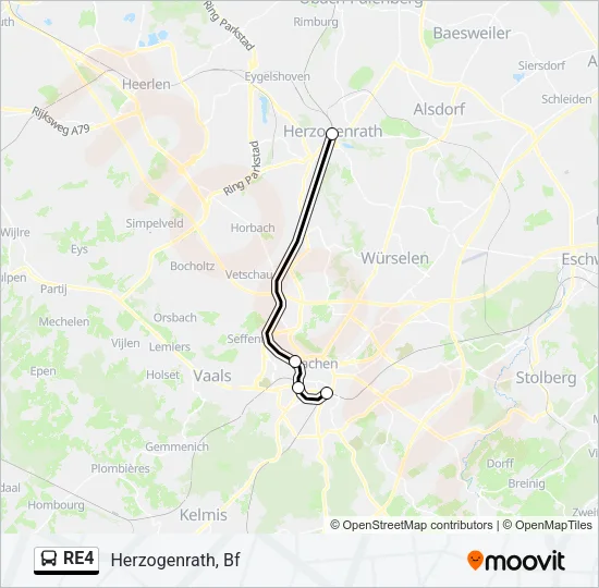 RE4 Bus Line Map