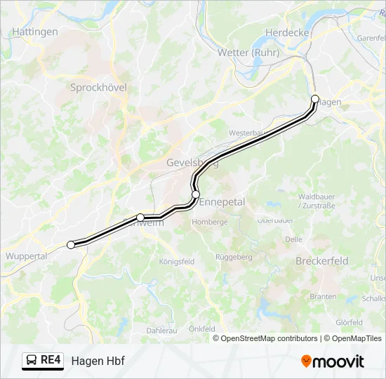 RE4 Bus Line Map