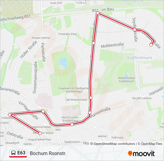 E63 Bus Line Map
