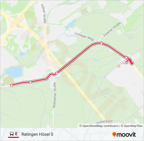 E Bus Line Map