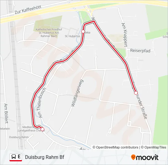 E Bus Line Map