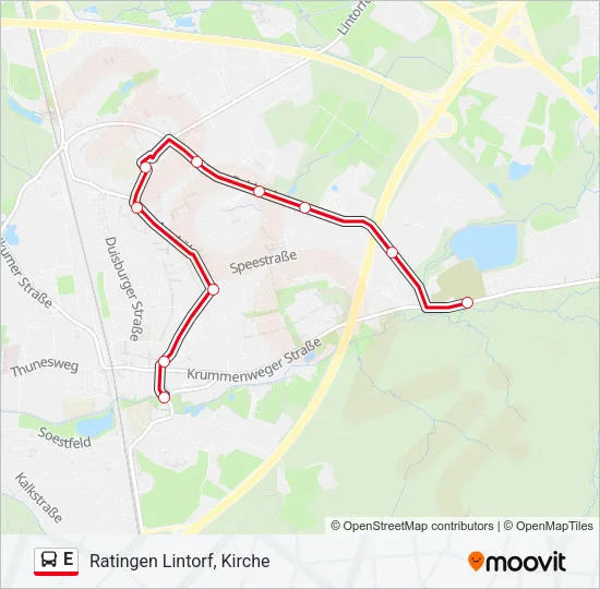 E Bus Line Map