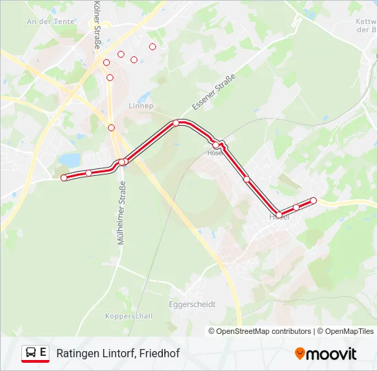 E Bus Line Map