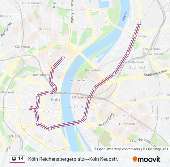 14 Light Rail Line Map