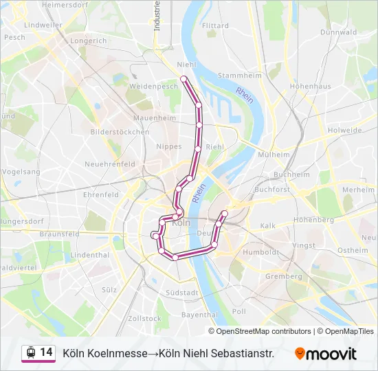 14 Light Rail Line Map