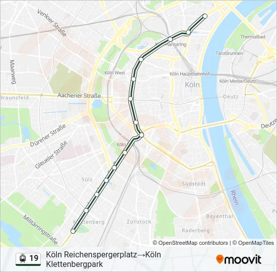 19 Light Rail Line Map