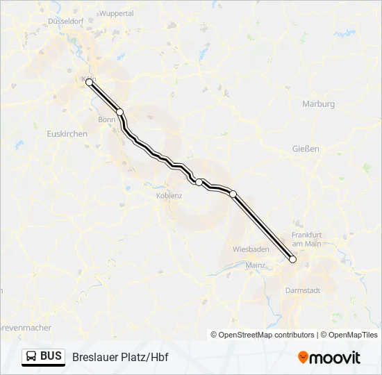 Автобус BUS: карта маршрута