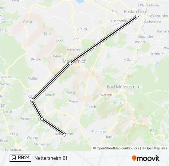 RB24 Bus Line Map