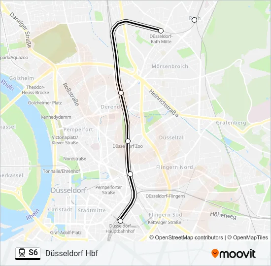 S6 Train Line Map