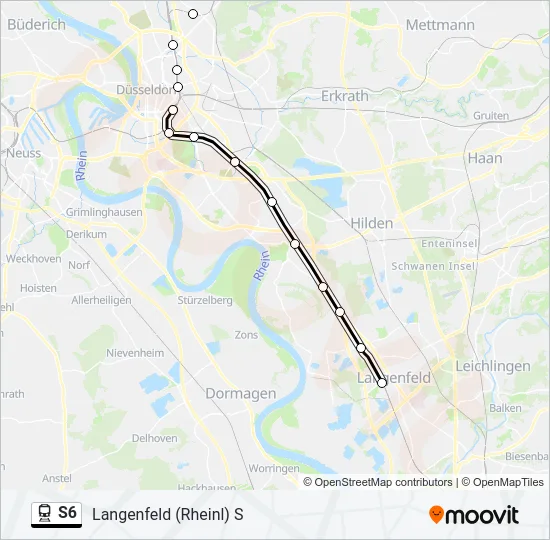 S6 Train Line Map
