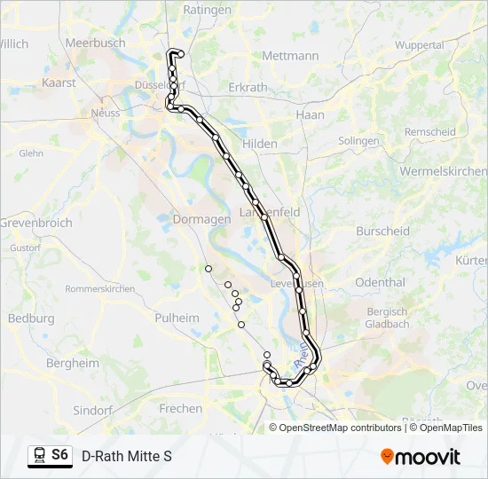 S6 Train Line Map