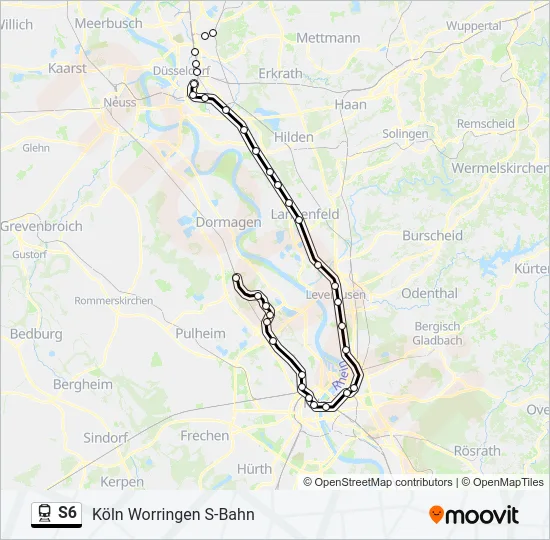 S6 Train Line Map
