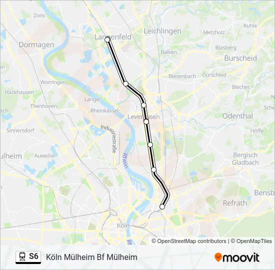 S6 Train Line Map