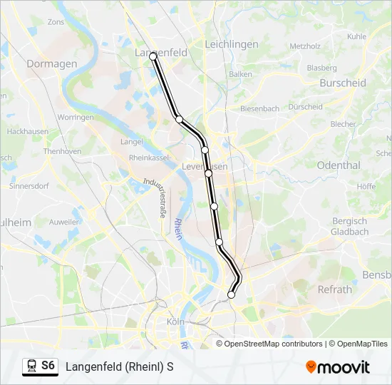 S6 Train Line Map