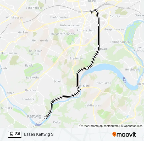 S6 Train Line Map