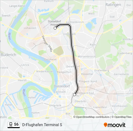 S6 Train Line Map