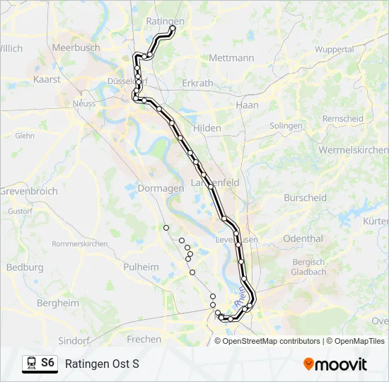 S6 Train Line Map