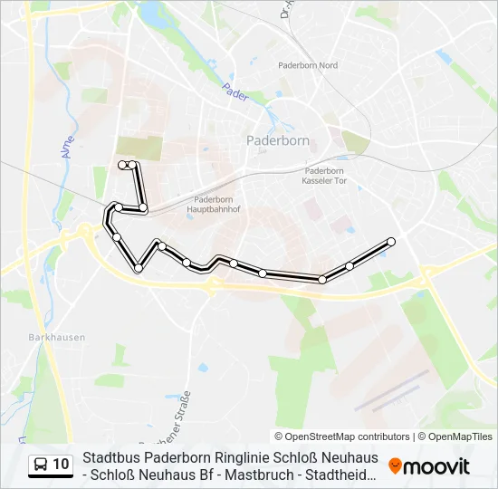 10 Bus Line Map
