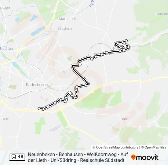 48 Bus Line Map