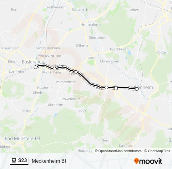 S23 Train Line Map