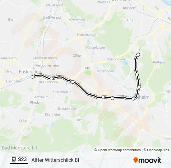 S23 Train Line Map