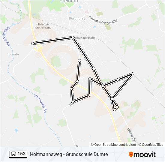 153 Route: Schedules, Stops & Maps - Borghorst, Grundschule Dumte (Updated)