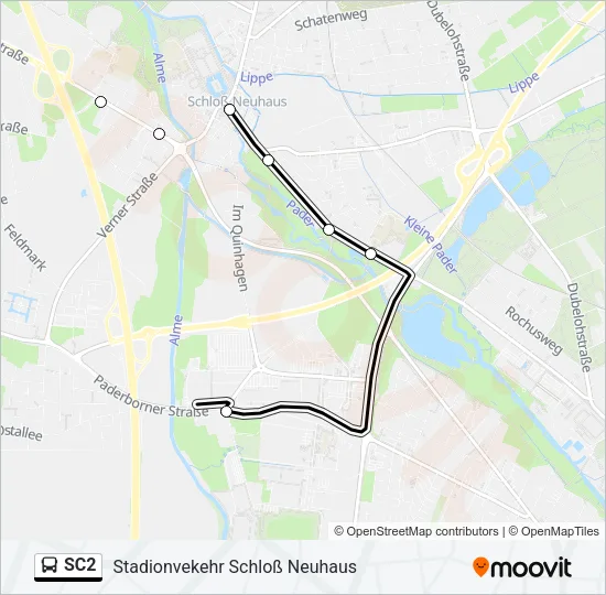 SC2 Bus Line Map
