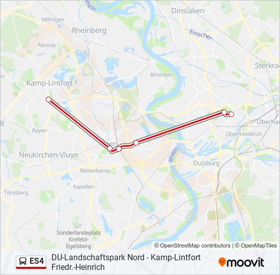 ES4 bus Line Map