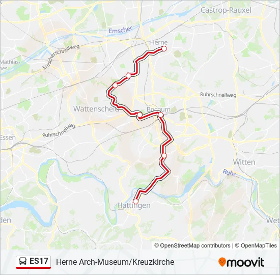 ES17 Bus Line Map