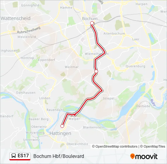 ES17 Bus Line Map