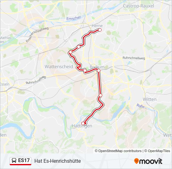 ES17 bus Line Map