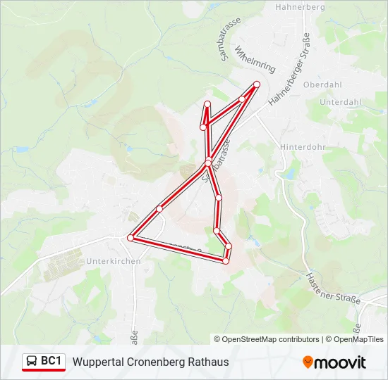 BC1 Bus Line Map
