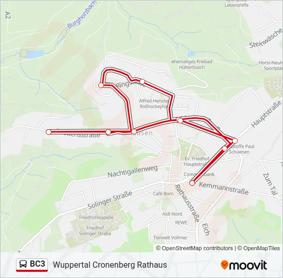 BC3 Bus Line Map