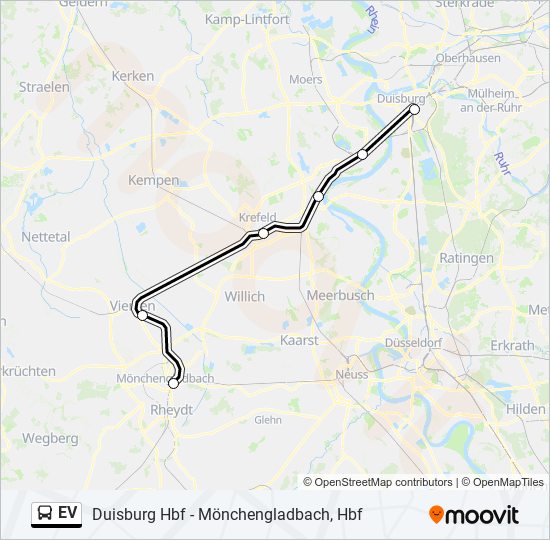 Автобус EV: карта маршрута
