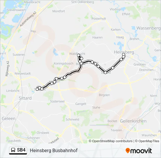SB4 Bus Line Map
