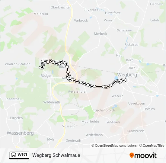 WG1 Bus Line Map