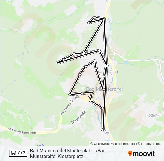 772 Bus Line Map