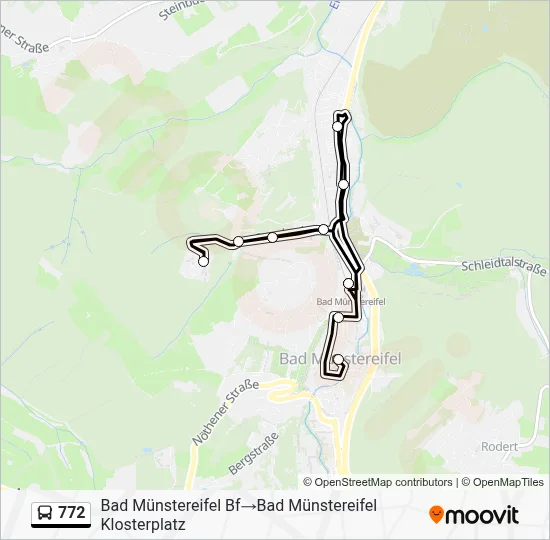 772 Bus Line Map