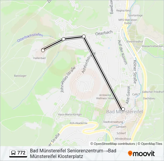 772 Bus Line Map