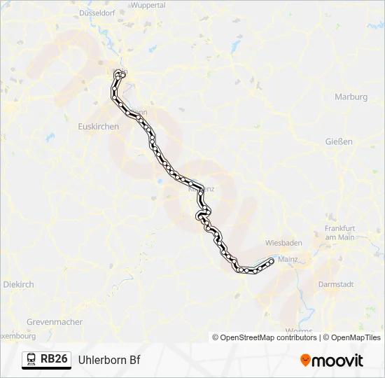 RB26 Train Line Map