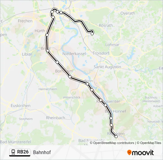 RB26 Train Line Map
