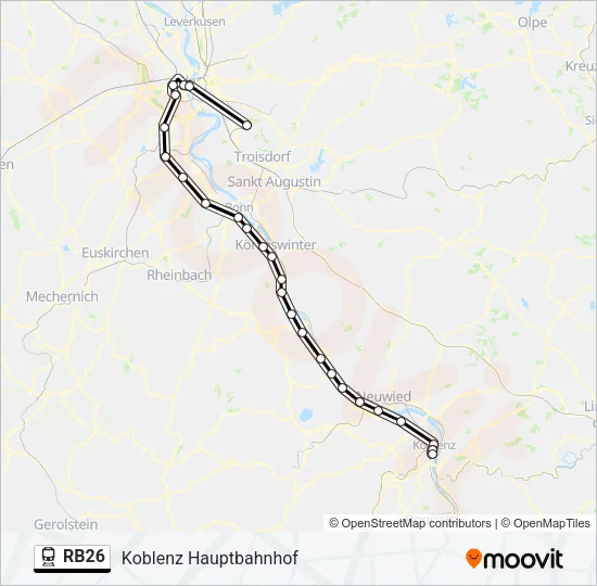 RB26 Train Line Map